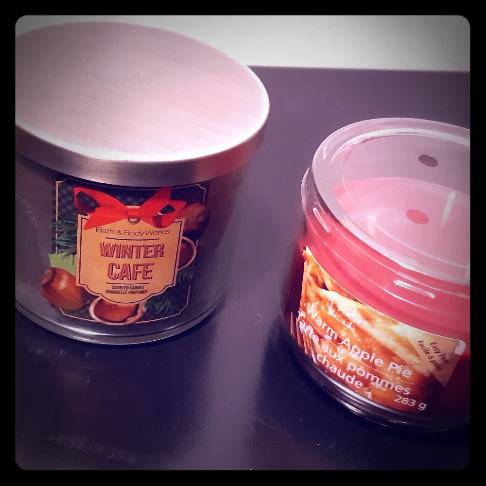 Bath and body works scented candle, & other.